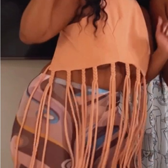 Sheer abstract leggings - Picture 3 of 3